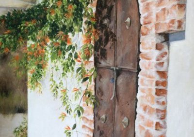 Lesley Drummond - Cuernavaca Textures (acrylic on canvas)